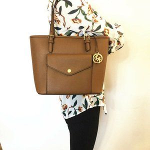 MICHAEL Michael Kors Jet Set Leather Tote NWT